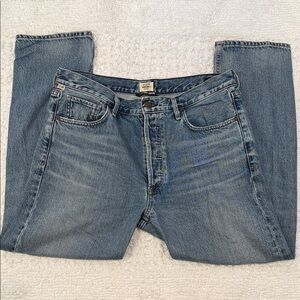Citizens Of Humanity Charlotte High Rise Straight Jeans 31 Wynwood Wash